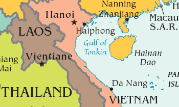 Карта Тонкина