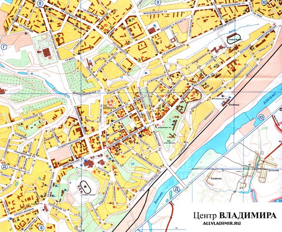 Карта Владимира