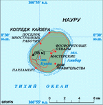 Карта Науру